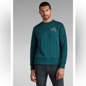 G-Star Raw Quilted Sweater Men’s XL Green